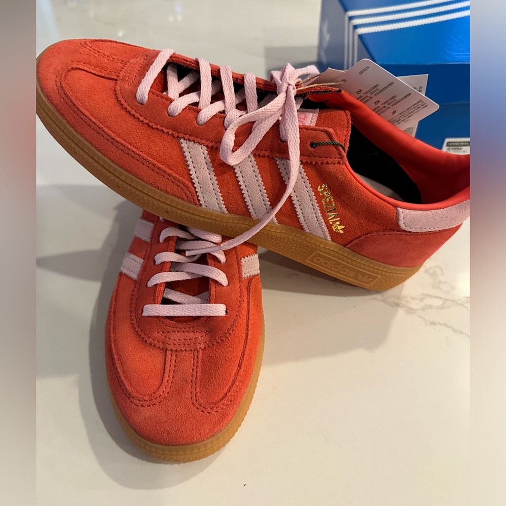 Adidas Handball Spezial Bright Red Clear Pink - 7.5